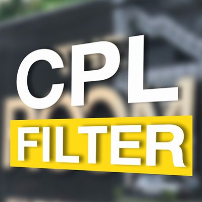 ฟ้าสวยตัดสะท้อนด้วย CPL  Filter