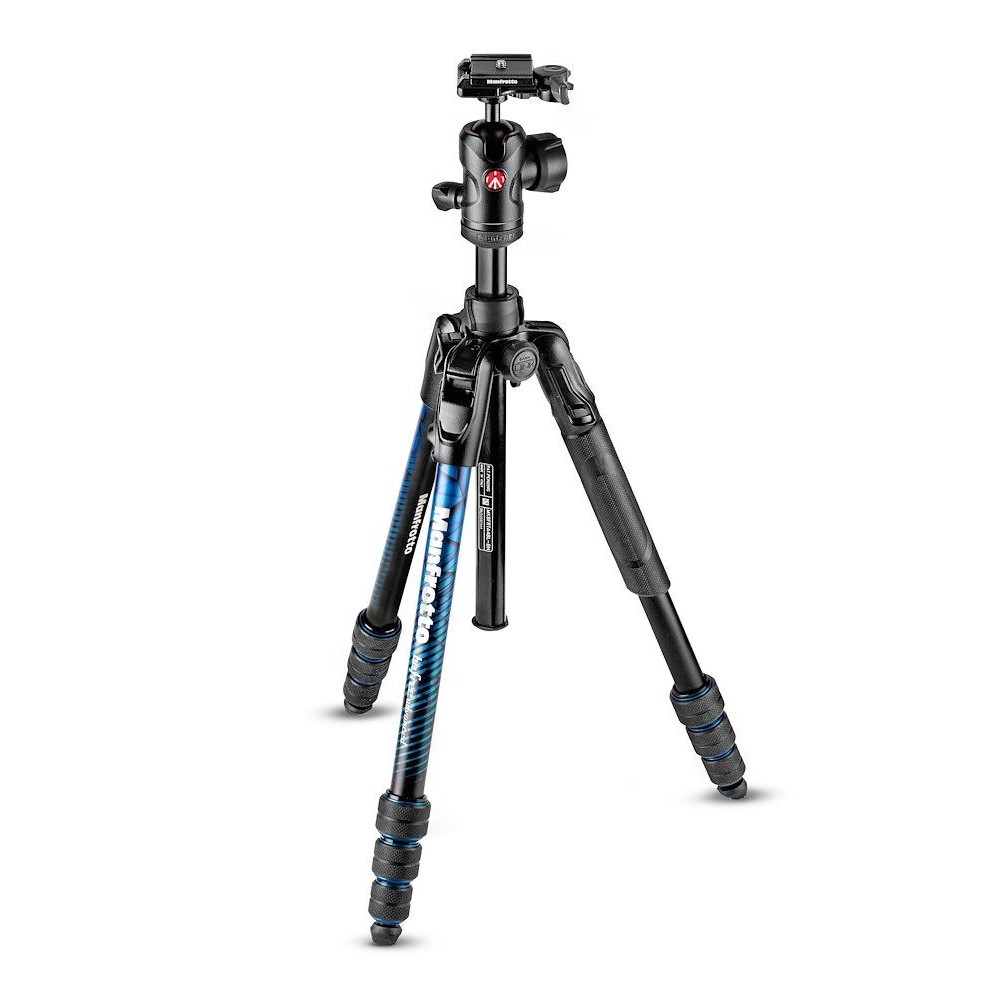 Manfrotto-befree-adv-alu-MKBFRTA4BL-BH-01 Befree Advanced Aluminum Travel Tripod twist Blue, ball head