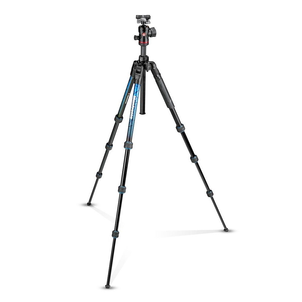 Manfrotto-befree-adv-alu-MKBFRTA4BL-BH-02 Befree Advanced Aluminum Travel Tripod twist Blue, ball head
