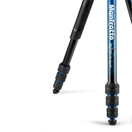 Befree Advanced Aluminum Travel Tripod twist Blue, ball head