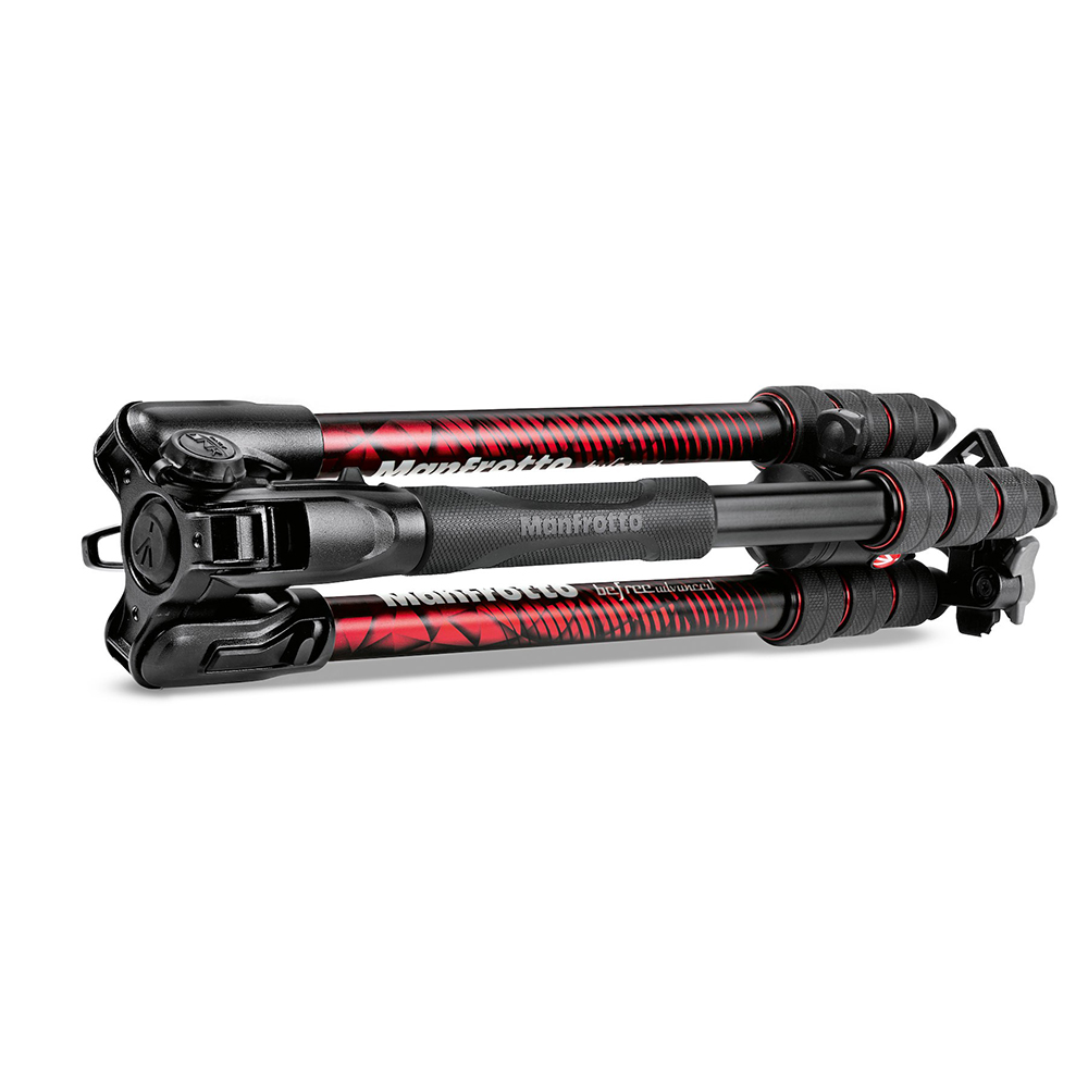 ManfrottoBEFREEMKBFRTA4RDBH03 Befree Advanced Aluminum Travel Tripod twist Red, ball head