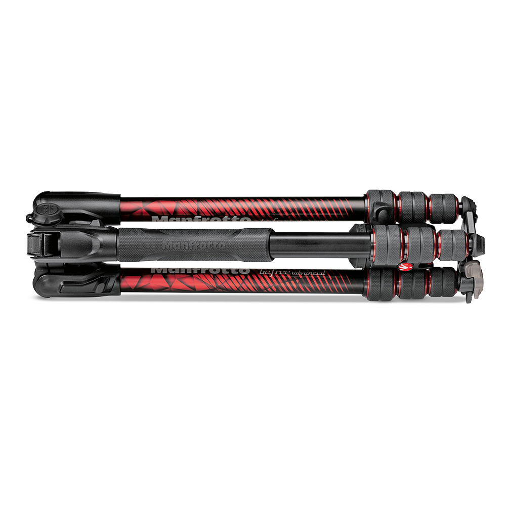 ManfrottoBEFREEMKBFRTA4RDBH04 Befree Advanced Aluminum Travel Tripod twist Red, ball head
