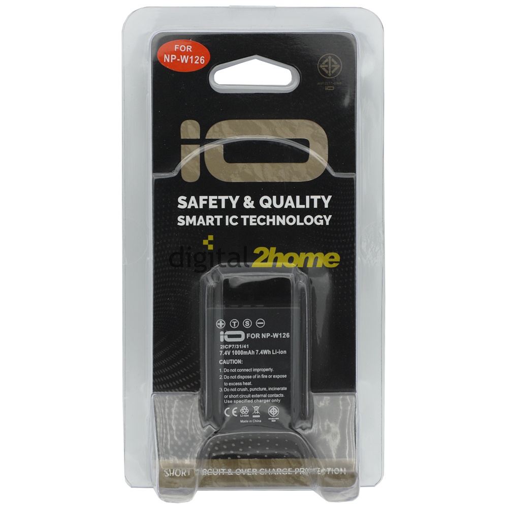 io NP-W126-01 Battery Digital NP-W126 For Fuji X