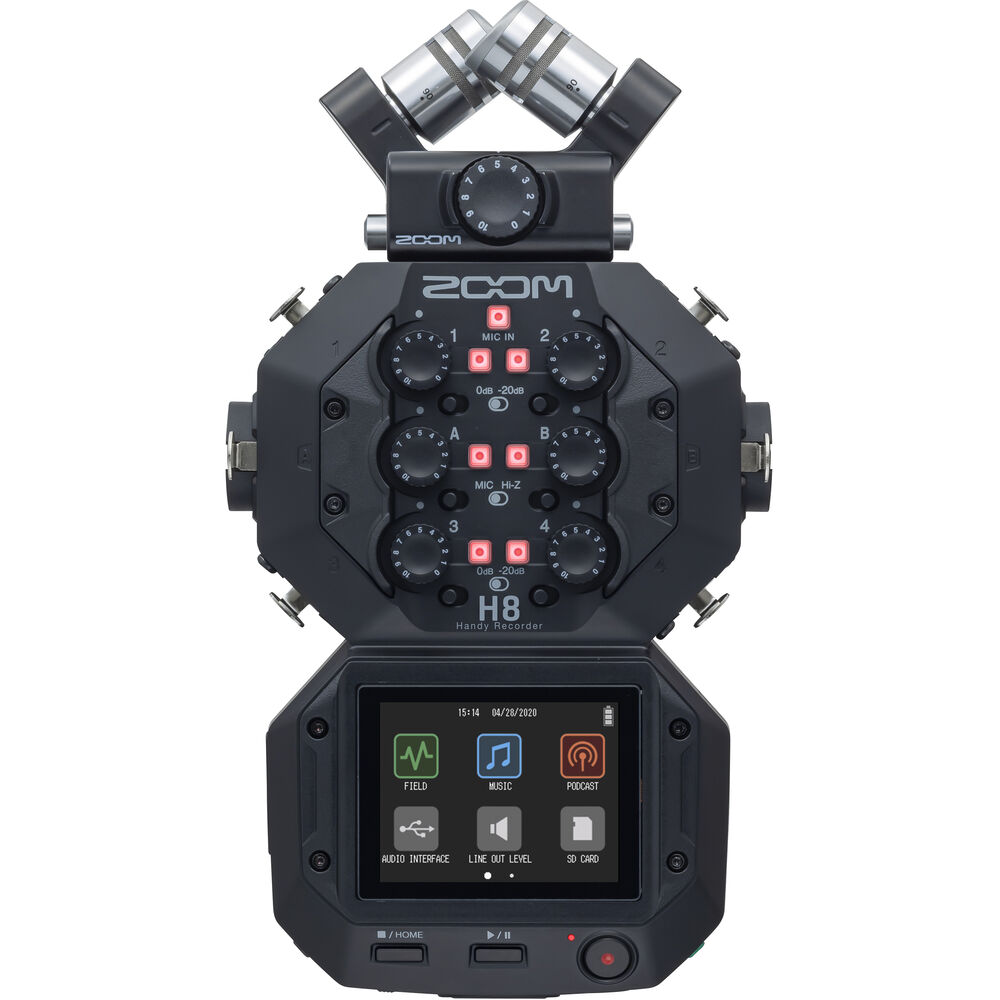 Zoom H8 Handy Recorder 8 Channel Inputs -01