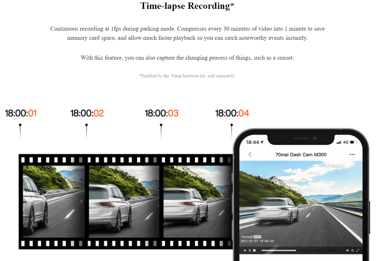 70mai Dash Cam M300 Navy | Digital2home