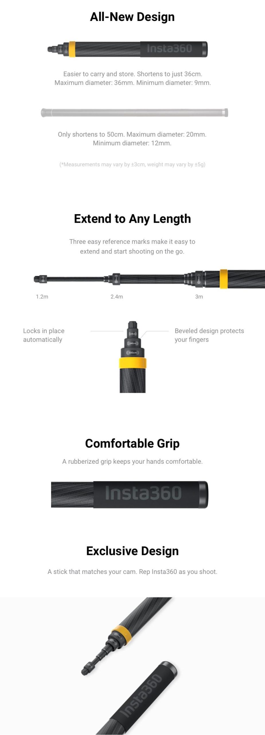 Insta360 Extended Edition Selfie Stick