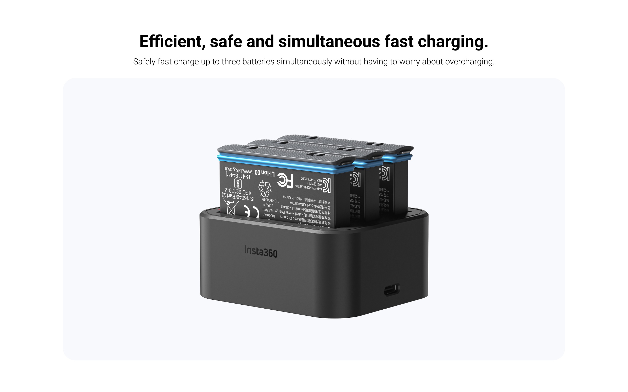 Insta360 Fast Charge Hub for X3