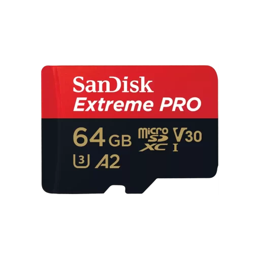 SanDisk 64GB Extreme PRO microSDXC UHS-I (R_170MB/s W_90MB/s)
