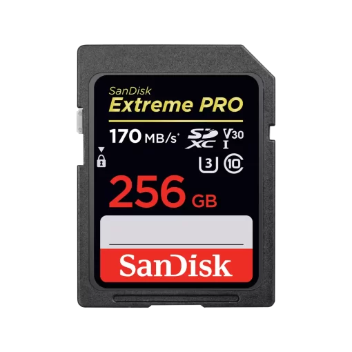 SanDisk 256GB Extreme PRO SDHC And SDXC UHS-I R170MBs W90MBs