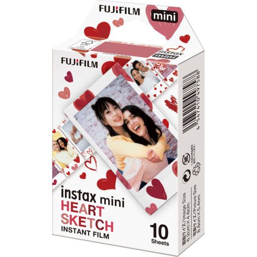 Fujifilm Instax Mini Heart Sketch film