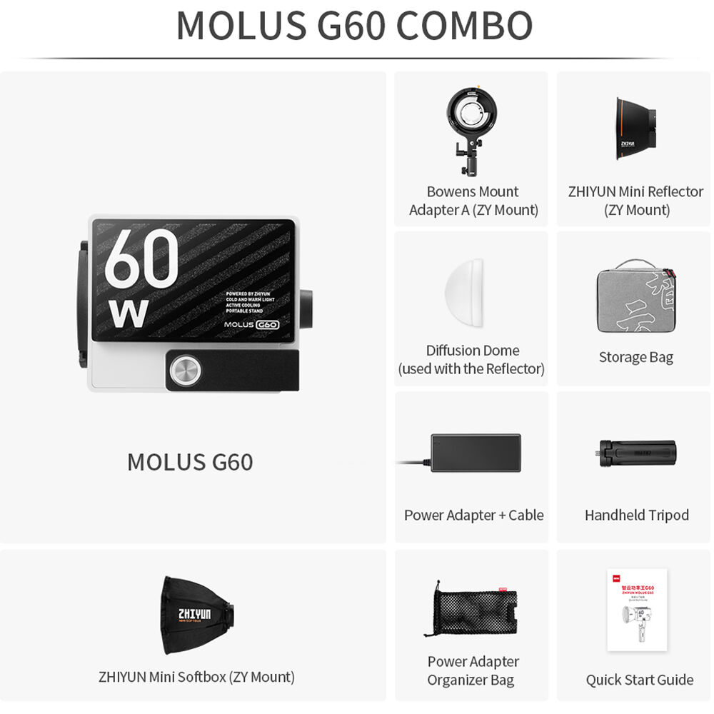 Zhiyun Molus G60 Combo Kit Zhiyun Molus G60 Combo Kit