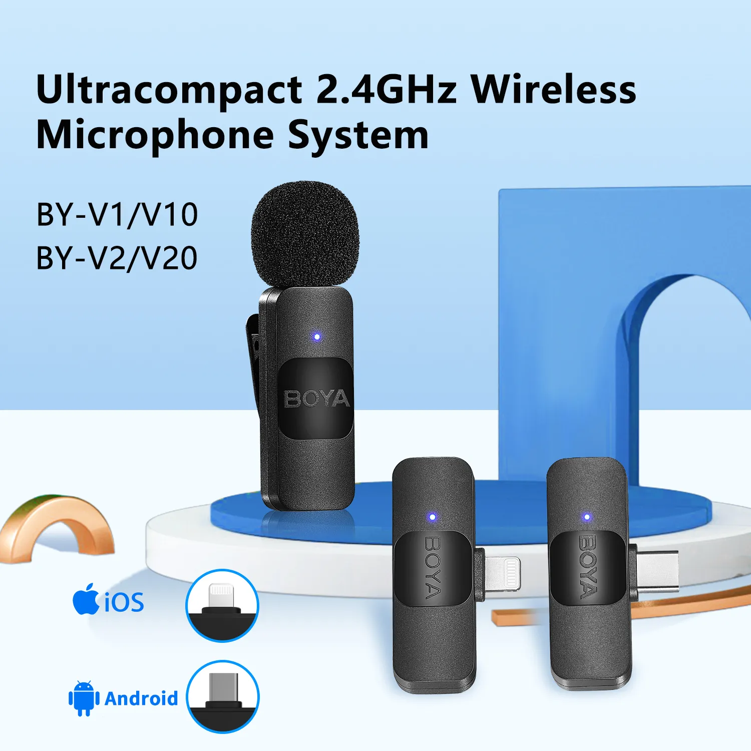 BOYA BY V V1 V2 V10 V20 Wireless Microphone L Digital2home boya-by-v-v1-v2-v10-v20-wireless-microphone-l-digital2home