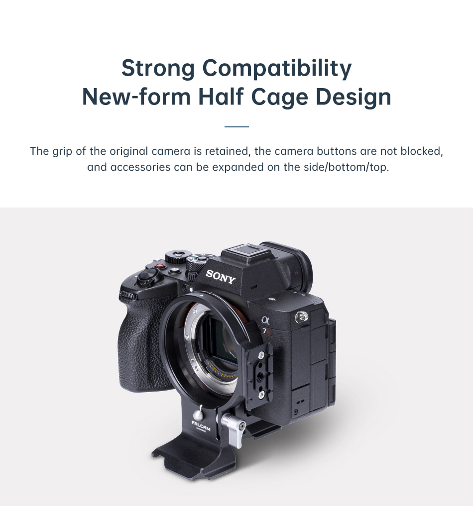 Falcam 3304 F22&F38&F50 horizontal-to-vertical quick release circular half cage (For Sony)