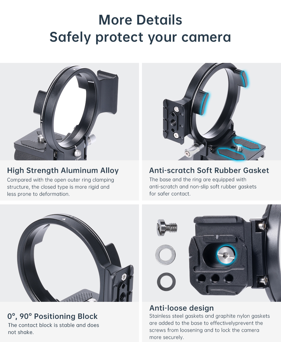 Falcam 3304 F22&F38&F50 horizontal-to-vertical quick release circular half cage (For Sony)