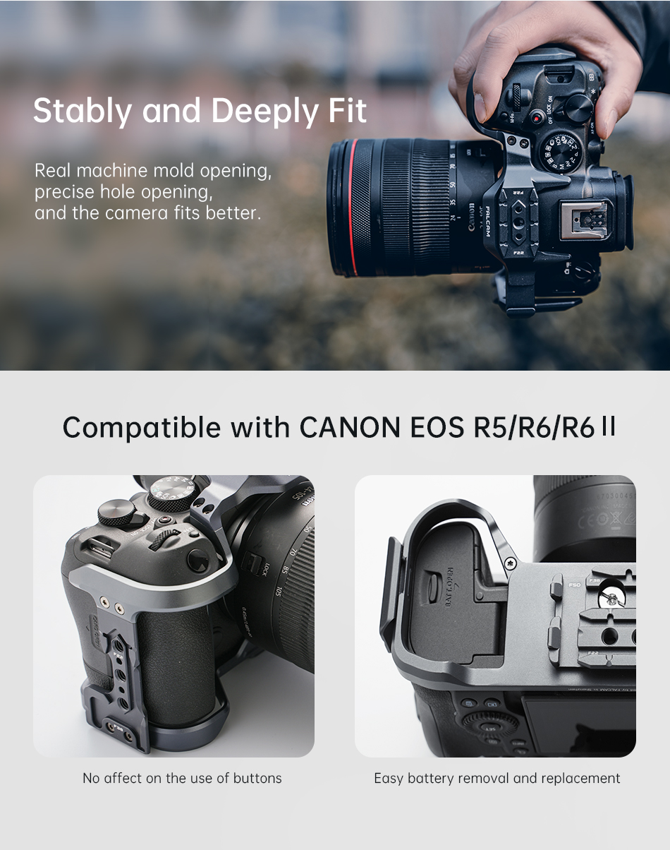 Falcam 2634A F22&F38&F50 Quick Release Camera Cage (for EOS R5 R6 R6II) V2