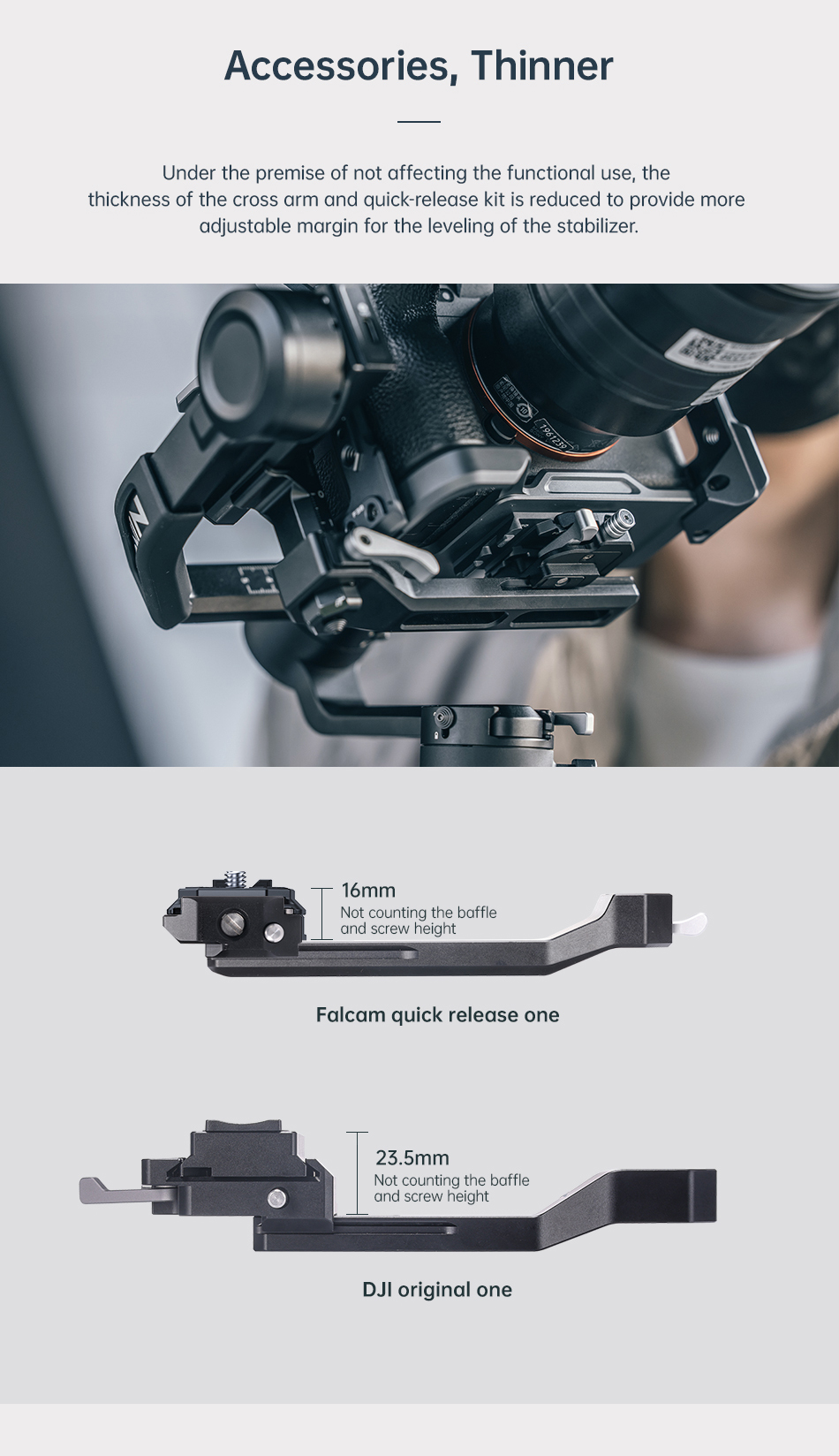 Falcam 3344 F38 Quick Release Kit for RS3 mini