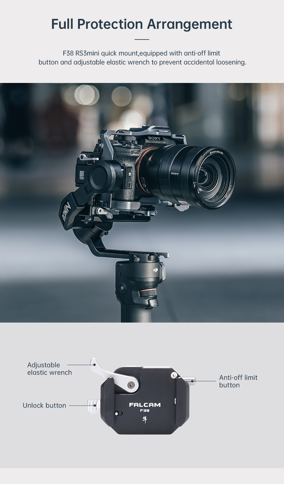 Falcam 3344 F38 Quick Release Kit for RS3 mini