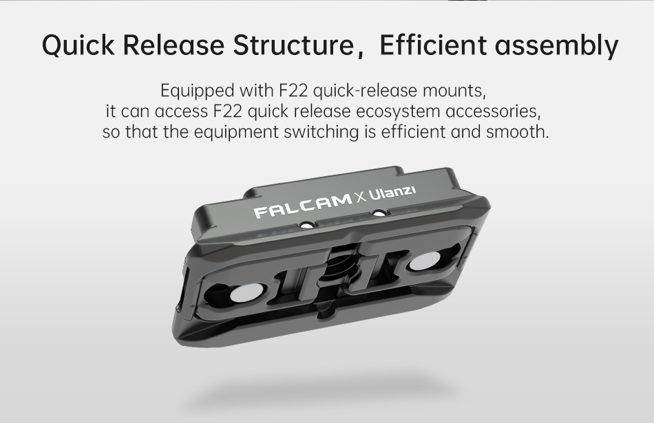 Falcam 3235 F22 Magnetic Base for Gopro to Action