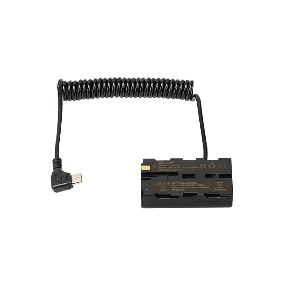 NP-F550 Dummy Battery (Coiled Cable)