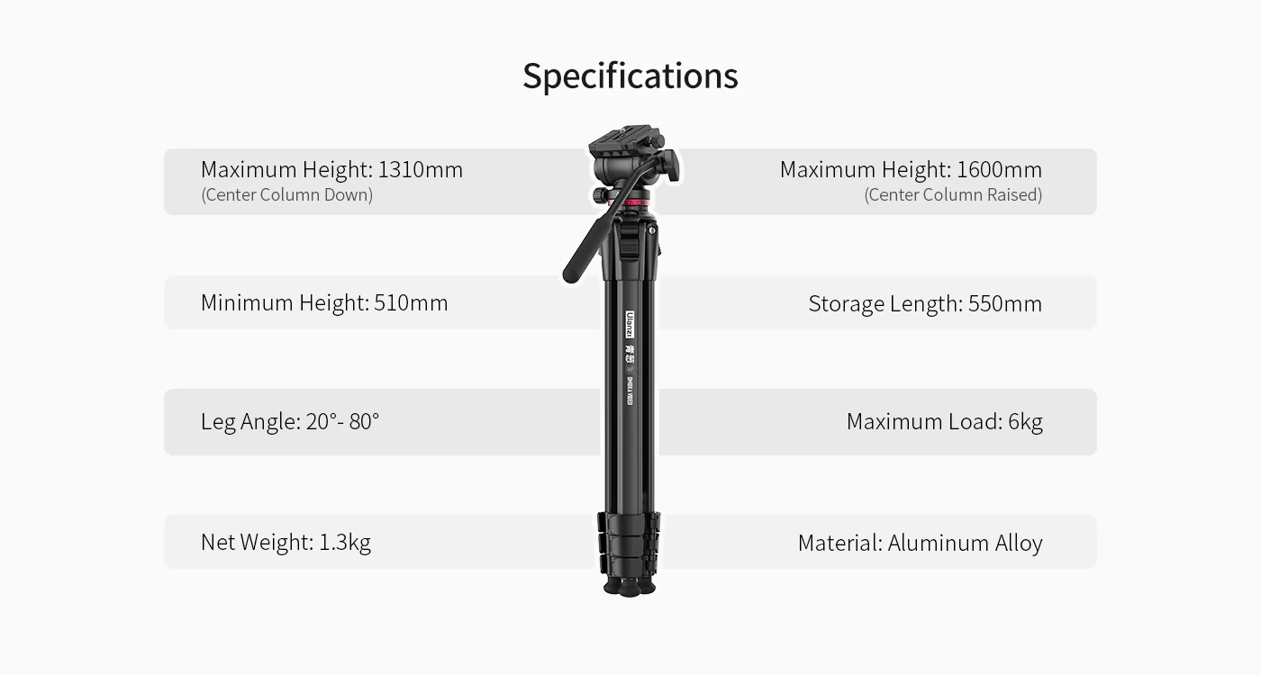 Ulanzi Ombra Video Travel Tripod