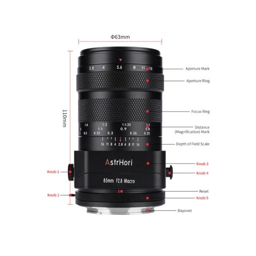 AstrHori MF 85mm F2.8 Macro & Tilt