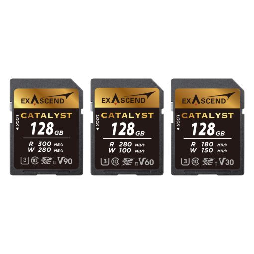 Exascend Catalyst UHS-II, UHS-I V90,V60,V30 SDXC Memory Card