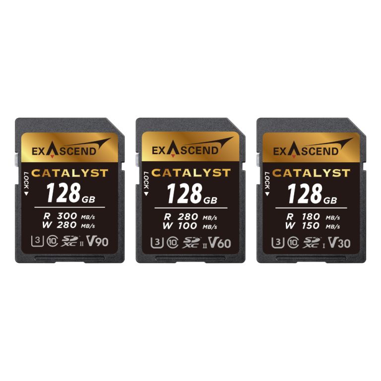 Exascend Catalyst UHSII, UHSI V90,V60,V30 SDXC Memory Card Digital2home