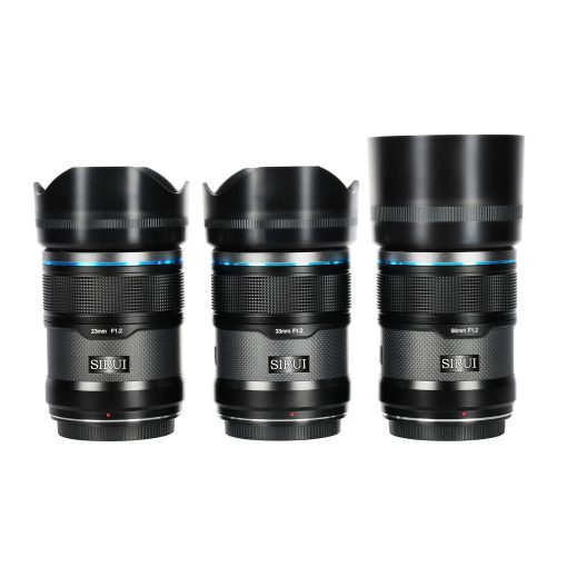 Sirui Sniper 23mm 33mm 56mm F1.2 APS-C Auto-Focus Lens Kit Black