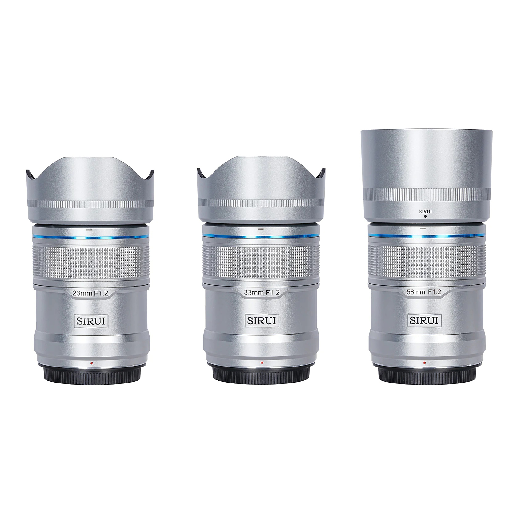 Sirui Sniper 23mm 33mm 56mm F1.2 APS-C Auto-Focus Lens Kit Silver Sirui Sniper 23mm 33mm 56mm F1.2 APS-C Auto-Focus Lens Kit Silver