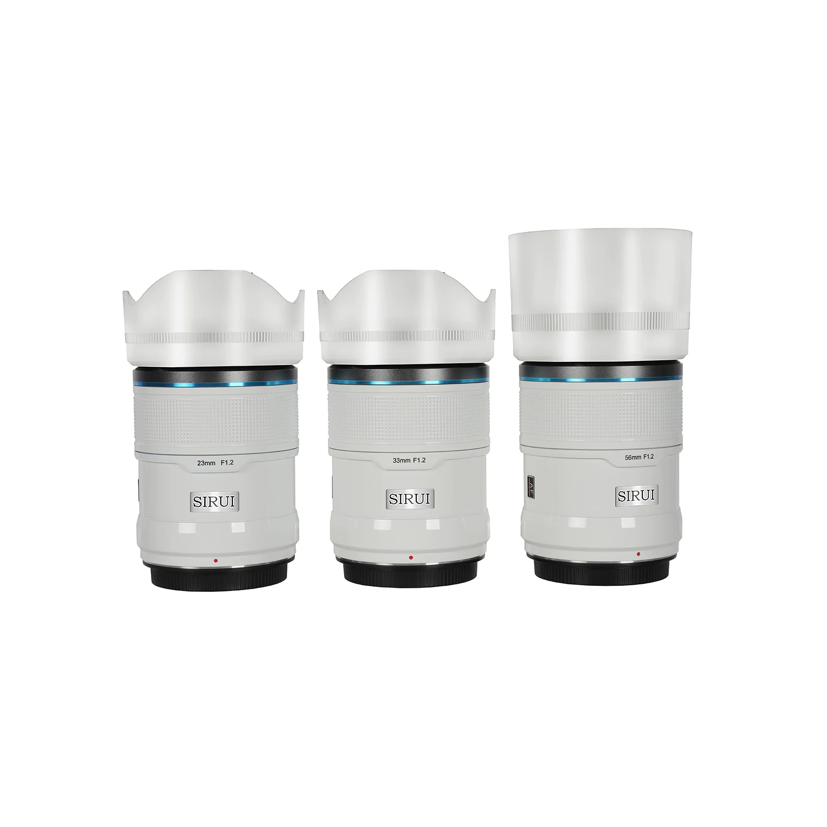 Sirui Sniper 23mm 33mm 56mm F1.2 APS-C Auto-Focus Lens Kit White