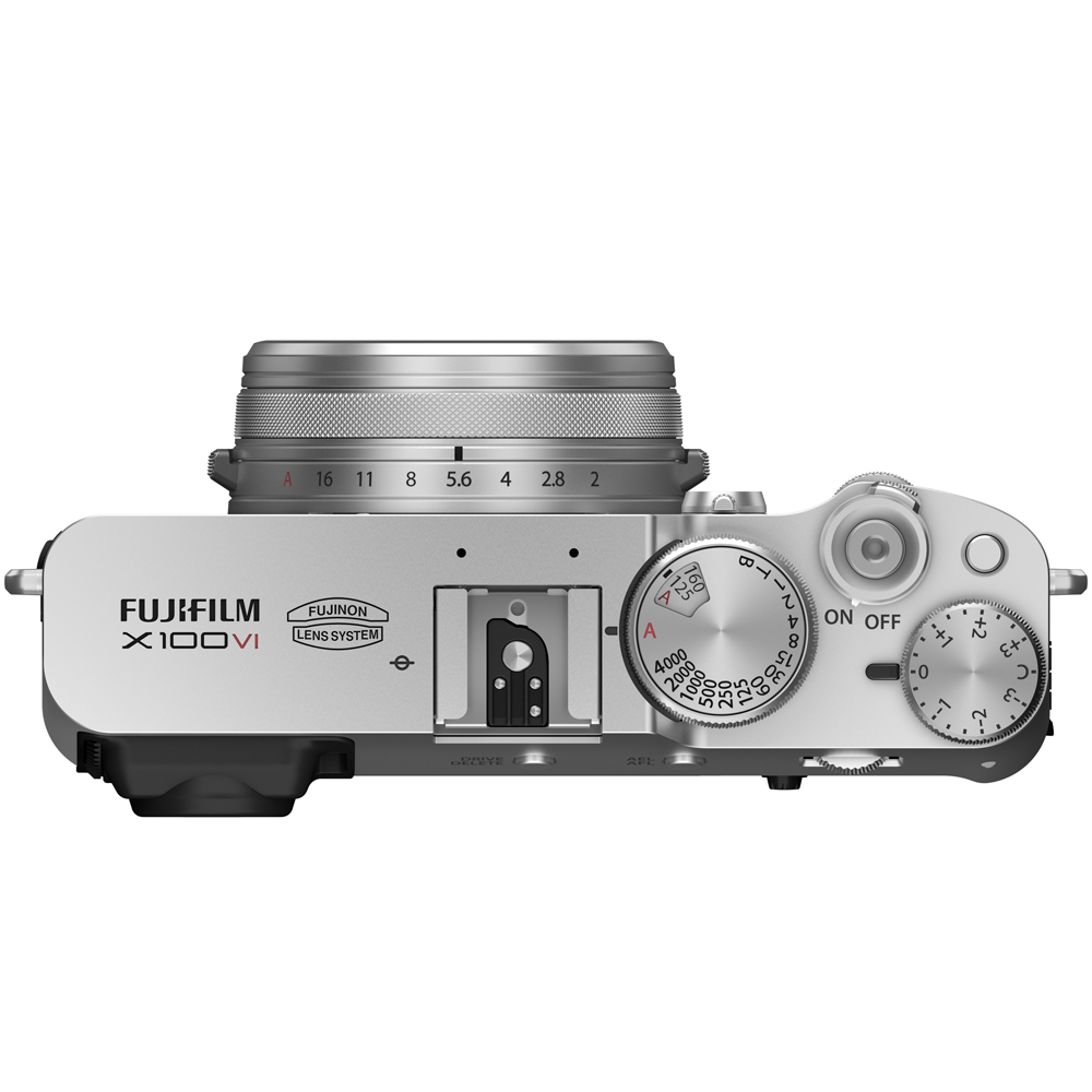 X100Ⅵ_top_Silver Fujifilm X100VI