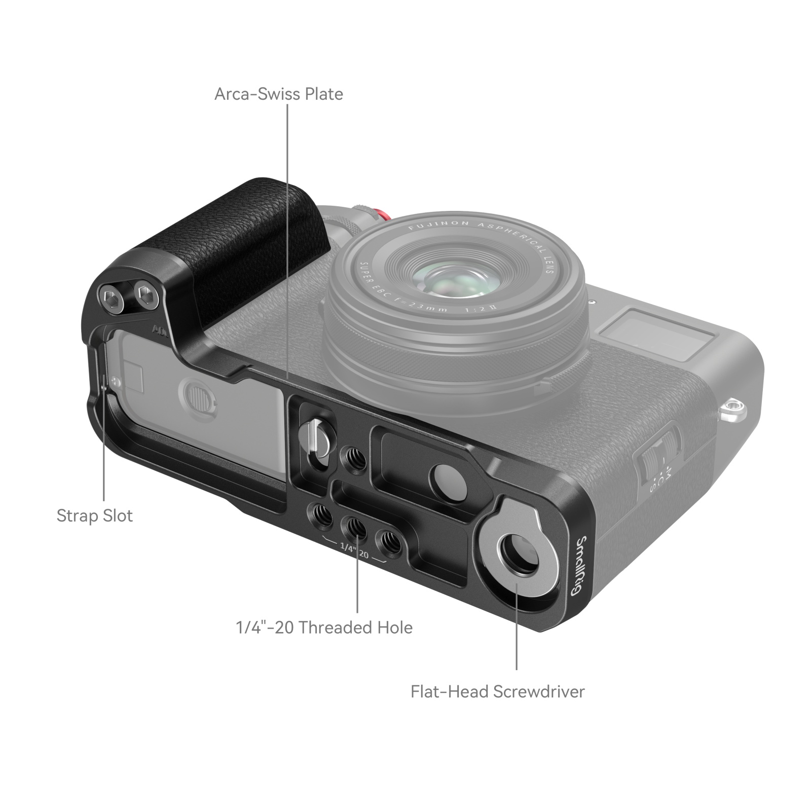 SmallRig L-Shape Grip for Fujifilm X100VI-X100V Black SmallRig L-Shape Grip for Fujifilm X100VI-X100V Black