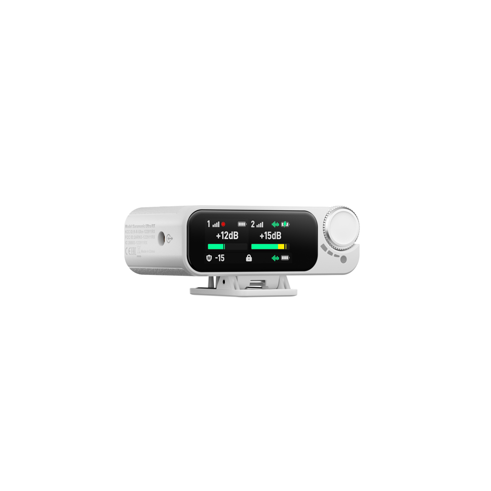 Saramonic Ultra White Reveiver_Front and Right (3) Saramonic Ultra White