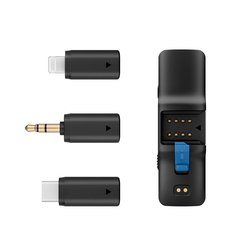 BOYALINK 2 Receiver + USB-C Adapter + Lightning Adapter + 3.5 mm TRS Adapter