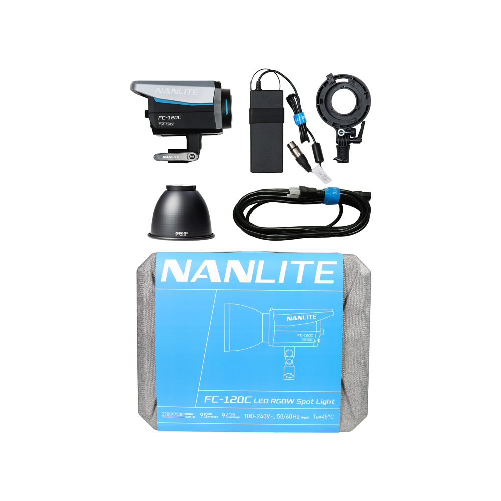 Nanlite FC-120C LED RGBW Spot Light-00-Includes