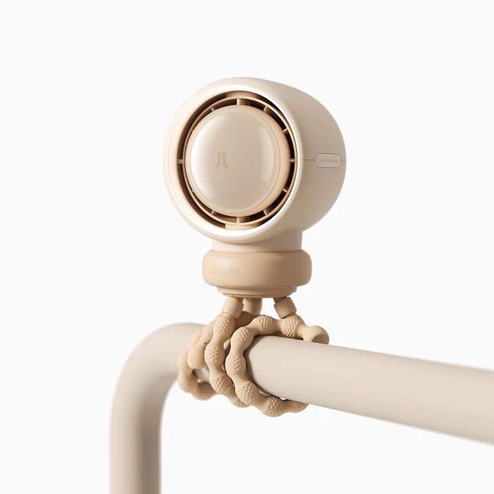 JisuLife Stroller Fan Life2 4000mAh Brown