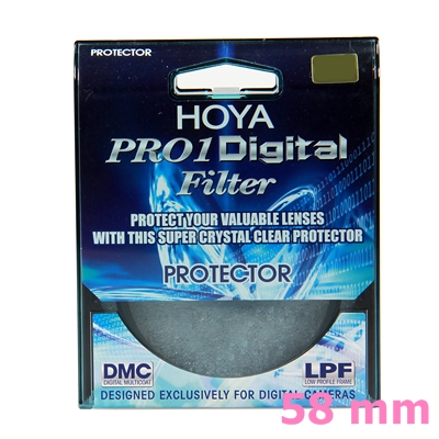 Hoya Pro1D Protector Filter 58 mm.